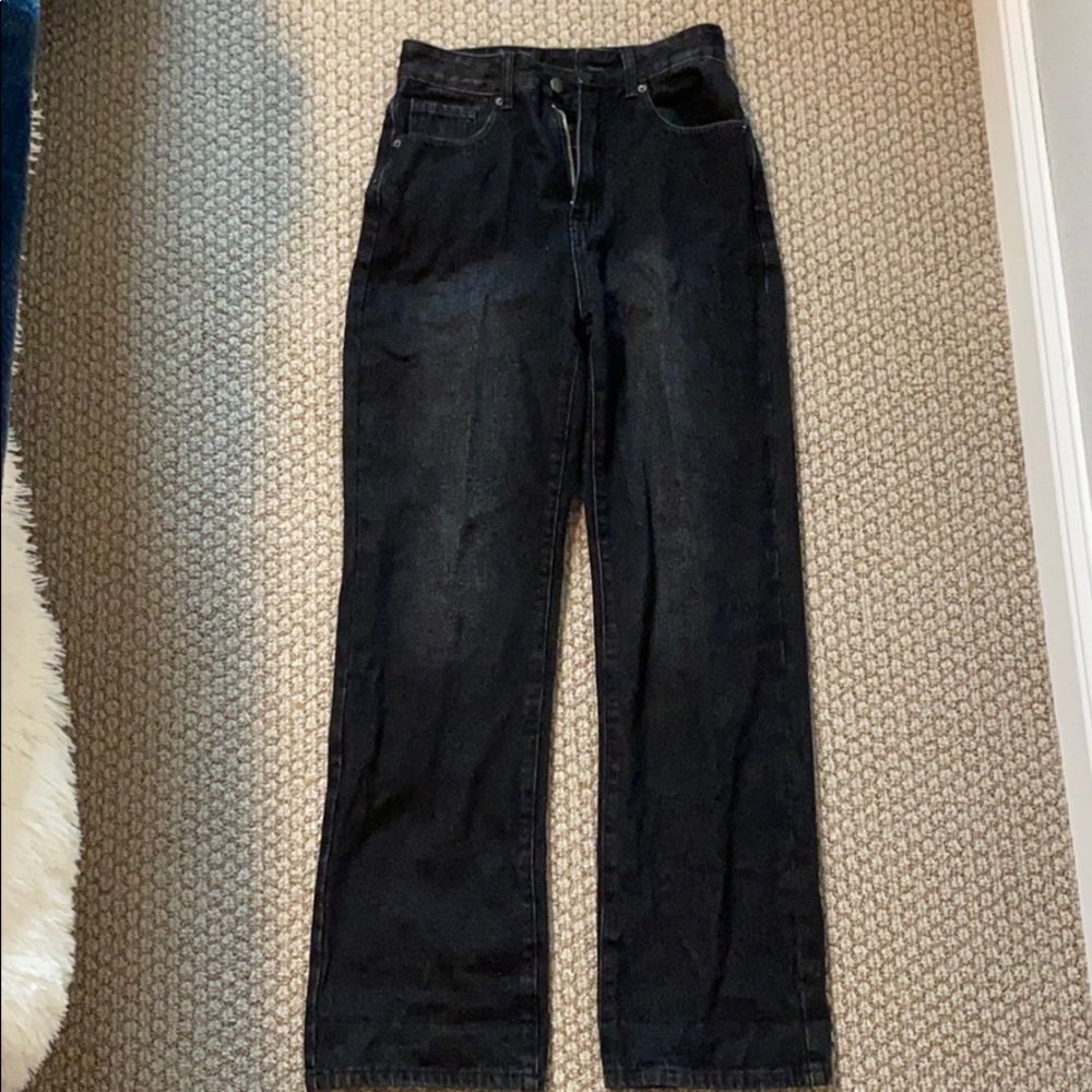 Black acid washed jeans!
